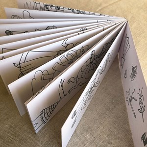 Bloc marque-pages à colorier - châteaux