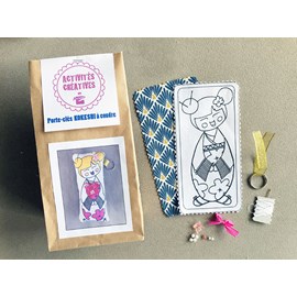Kit - coudre son porte-clés kokeshi