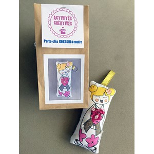 Kit - coudre son porte-clés kokeshi