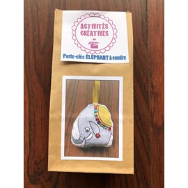Kit - coudre son porte-clés éléphant