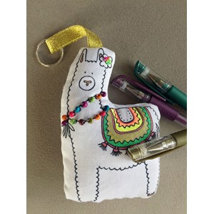 Kit - coudre son porte-clés lama