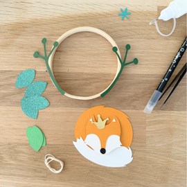 Kit papier - déco renard à coller