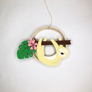 Kit papier - déco paresseux à coller