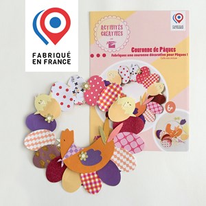 Kit papier - déco couronne à coller