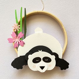 Kit papier - déco panda à coller