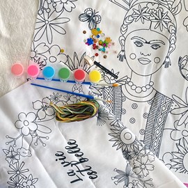 Diy - sac en tissu frida kahlo