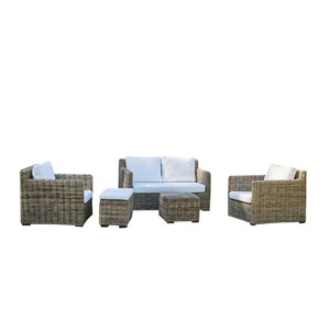 Salon de jardin en kubu naturel