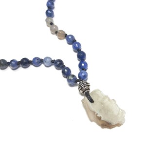 Mala en sodalite et agate 108 perles