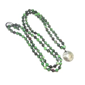 Sautoir mala zoisite 108 pierres