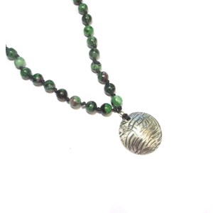 Sautoir mala zoisite 108 pierres