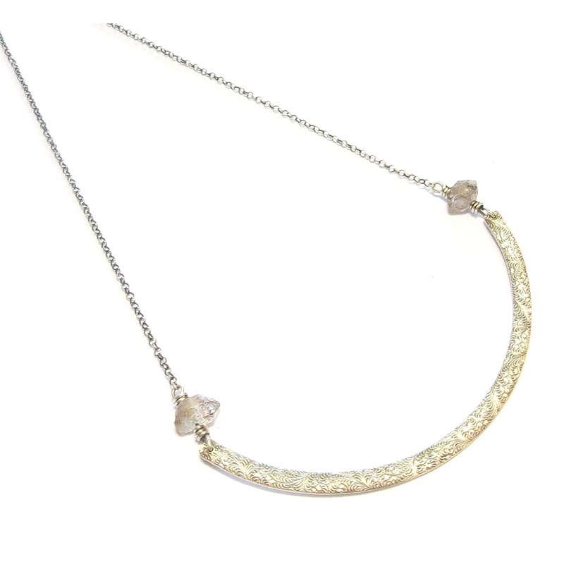 Andrea Chereau - Collier quartz diamant