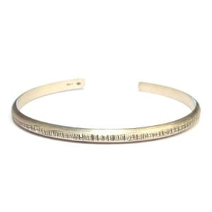 Bracelet jonc ciselé argent