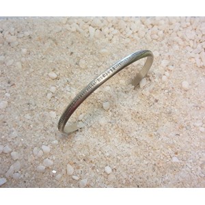 Bracelet jonc ciselé argent