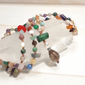 Sautoir pierres multicolores salvador