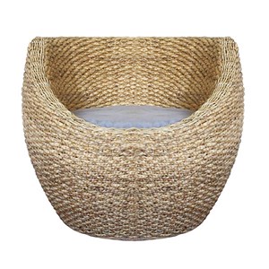 Fauteuil tressé écologique tissu bio