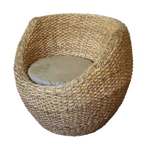 Fauteuil tressé écologique tissu bio