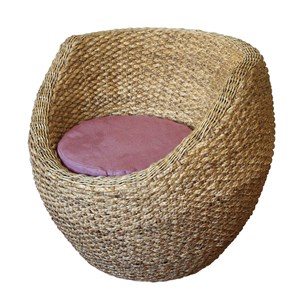 Fauteuil tressé écologique tissu bio