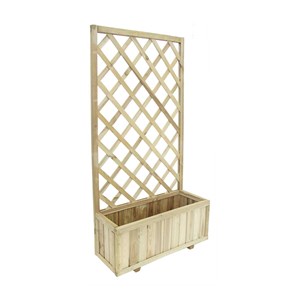 Jardinière treillis bois 140x75cm