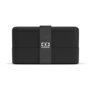 Lunch box rectangulaire 2x500ml noir