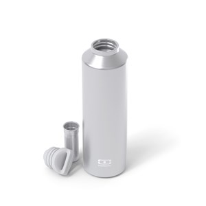 Gourde isotherme infuseur 500ml silver