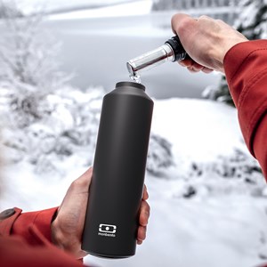 Gourde isotherme infuseur 500ml noir