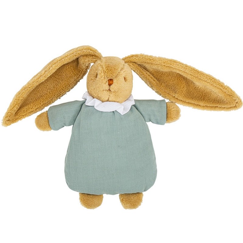 Peluche lapin nid d'ange vert céladon (20 cm)