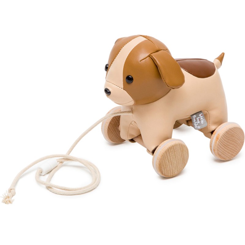 Jouet à tirer adrien le chien