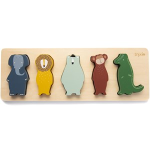 Puzzle à encastrement en bois animaux