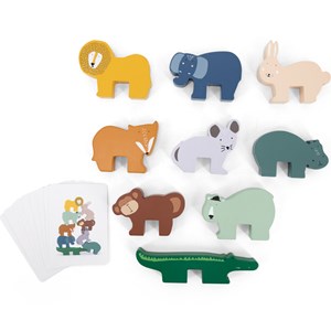 Animaux à empiler en bois