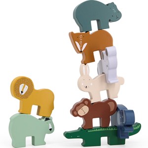 Animaux à empiler en bois