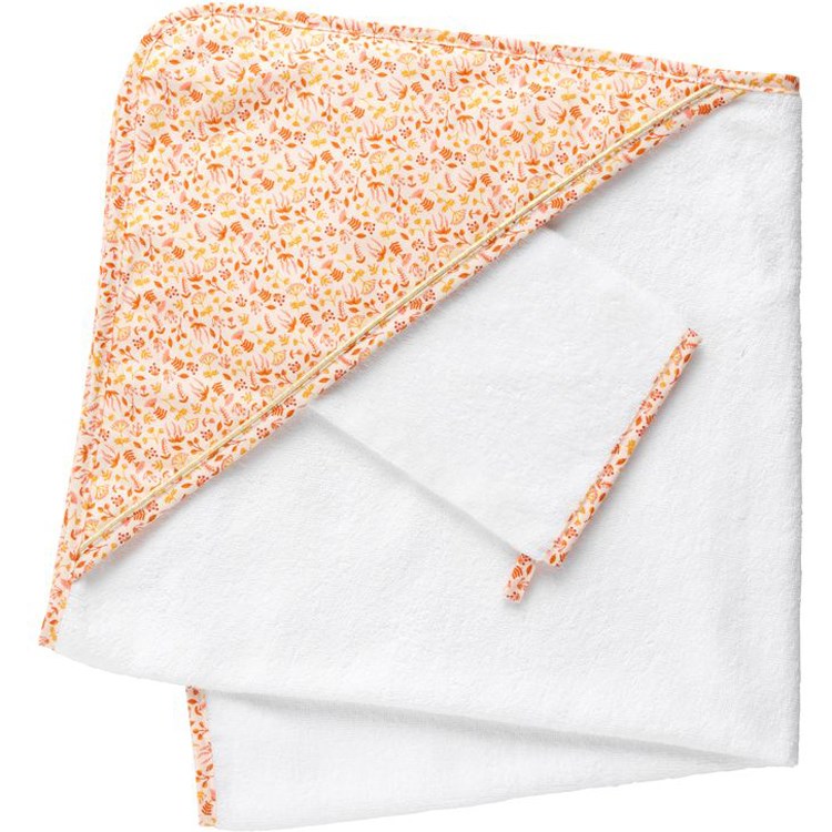 Cape de bain + gant de toilette esmée