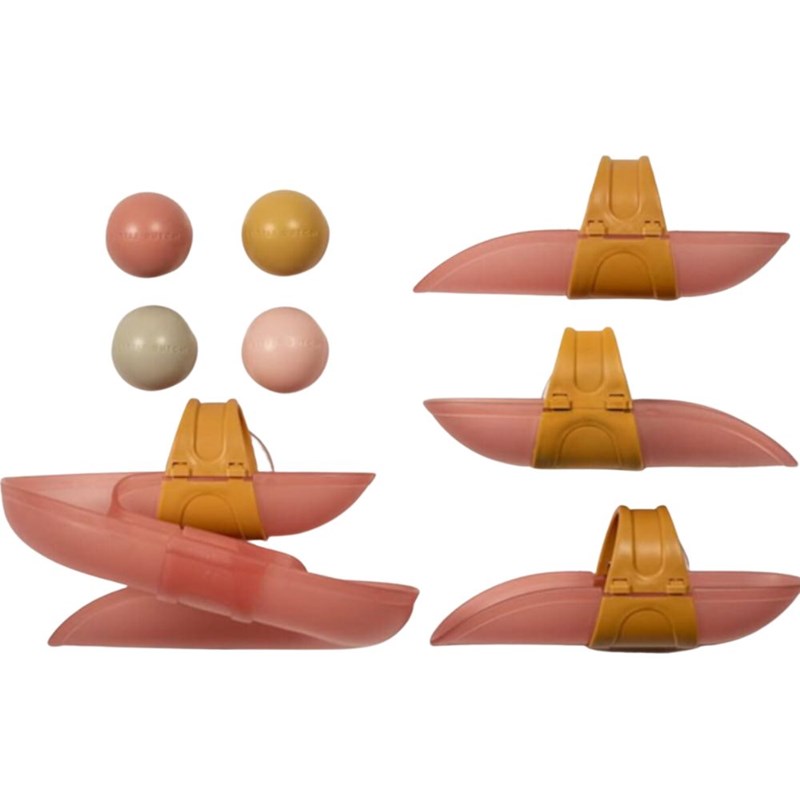 Circuit de bain avec balles rose