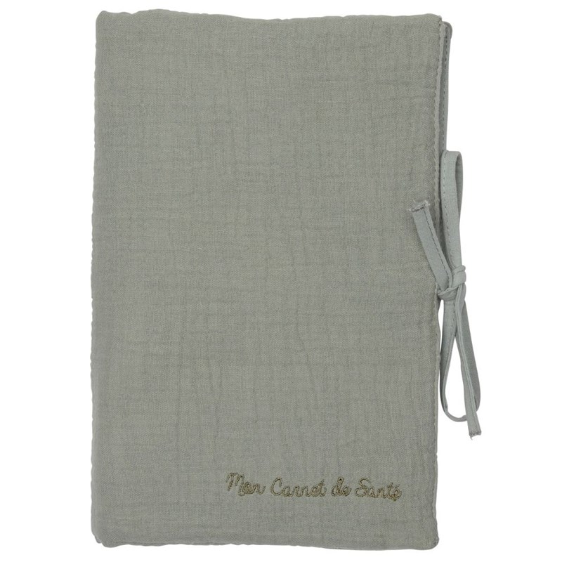 Protège carnet de santé mix & match vert de gris