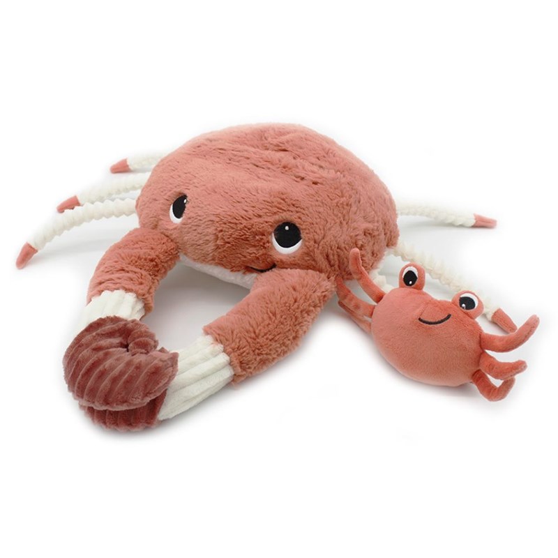 Peluche cassecou le crabe et son bébé