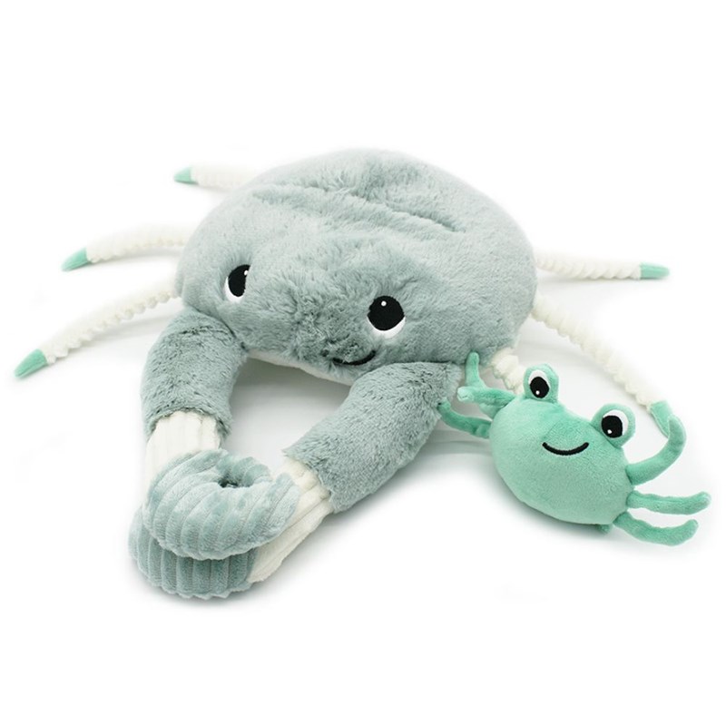 Peluche cassecou le crabe et son bébé