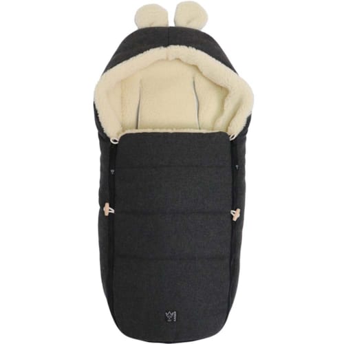 Kaiser - Chancelière capuche souris en laine gris foncé (0-12 mois)