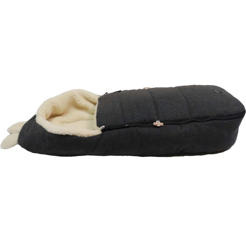Chancelière capuche souris en laine gris foncé (0-12 mois) (Kaiser) - Image 3