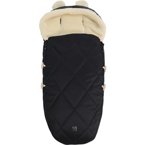 Chancelière capuche souris en laine noir (6-36 mois)
