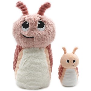 Peluche speedou l'escargot maman et bébé