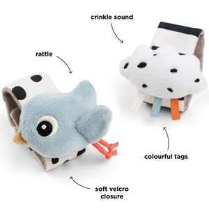 Lot de 2 bracelets hochets