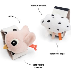 Lot de 2 bracelets hochets