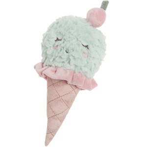Hochet peluche glace à la menthe