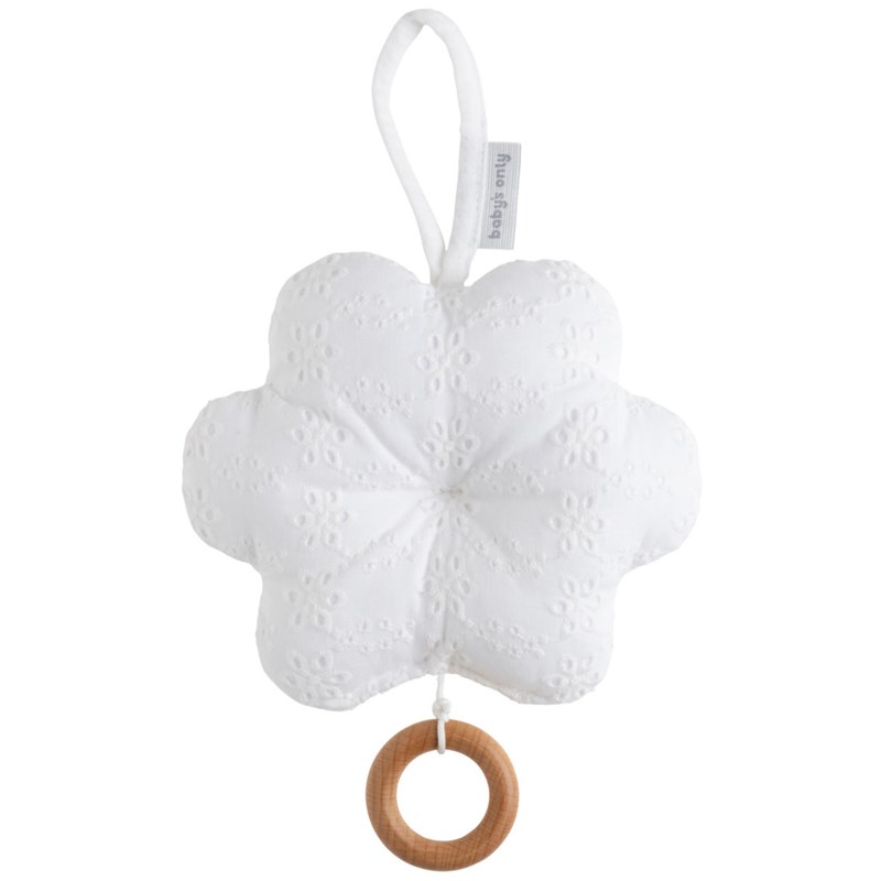 Baby's Only - Fleur musicale à suspendre calm blanc