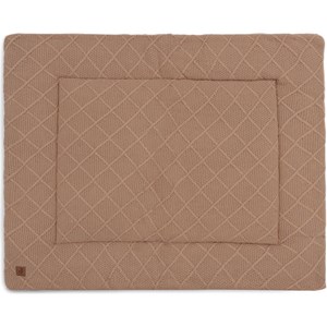 Tapis de jeu check knit biscuit (75 x 95 cm)