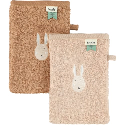 Trixie - Lot de 2 gants de toilette rabbit