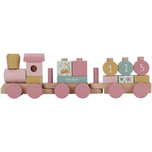 Train à blocs en bois fsc fairy garden