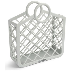 Panier de plage en silicone bleu perle
