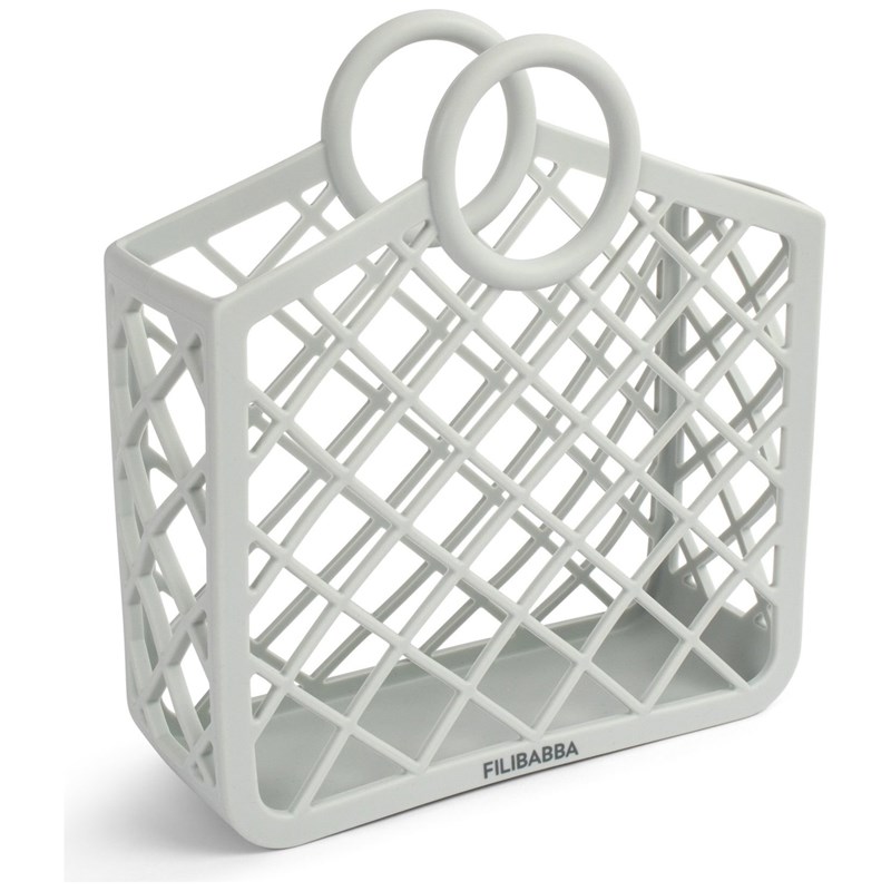 Panier de plage en silicone bleu perle