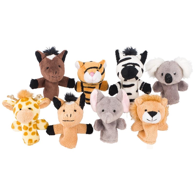 Goki - Marionnettes à doigt animaux sauvages