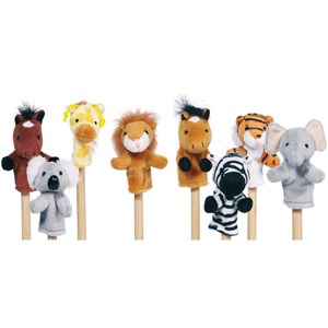 Marionnettes à doigt animaux sauvages